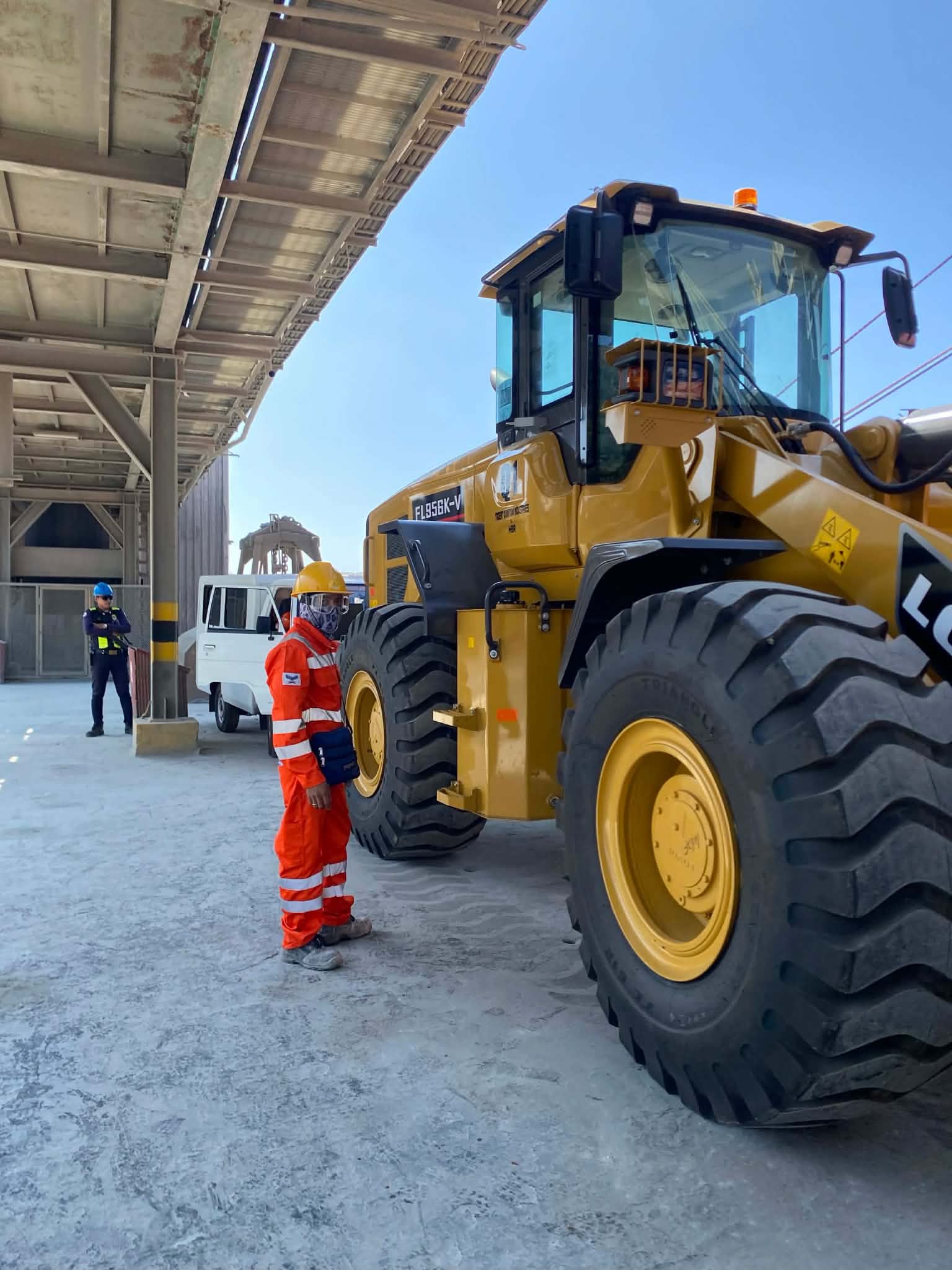 Komatsu excavator in the HBR yard