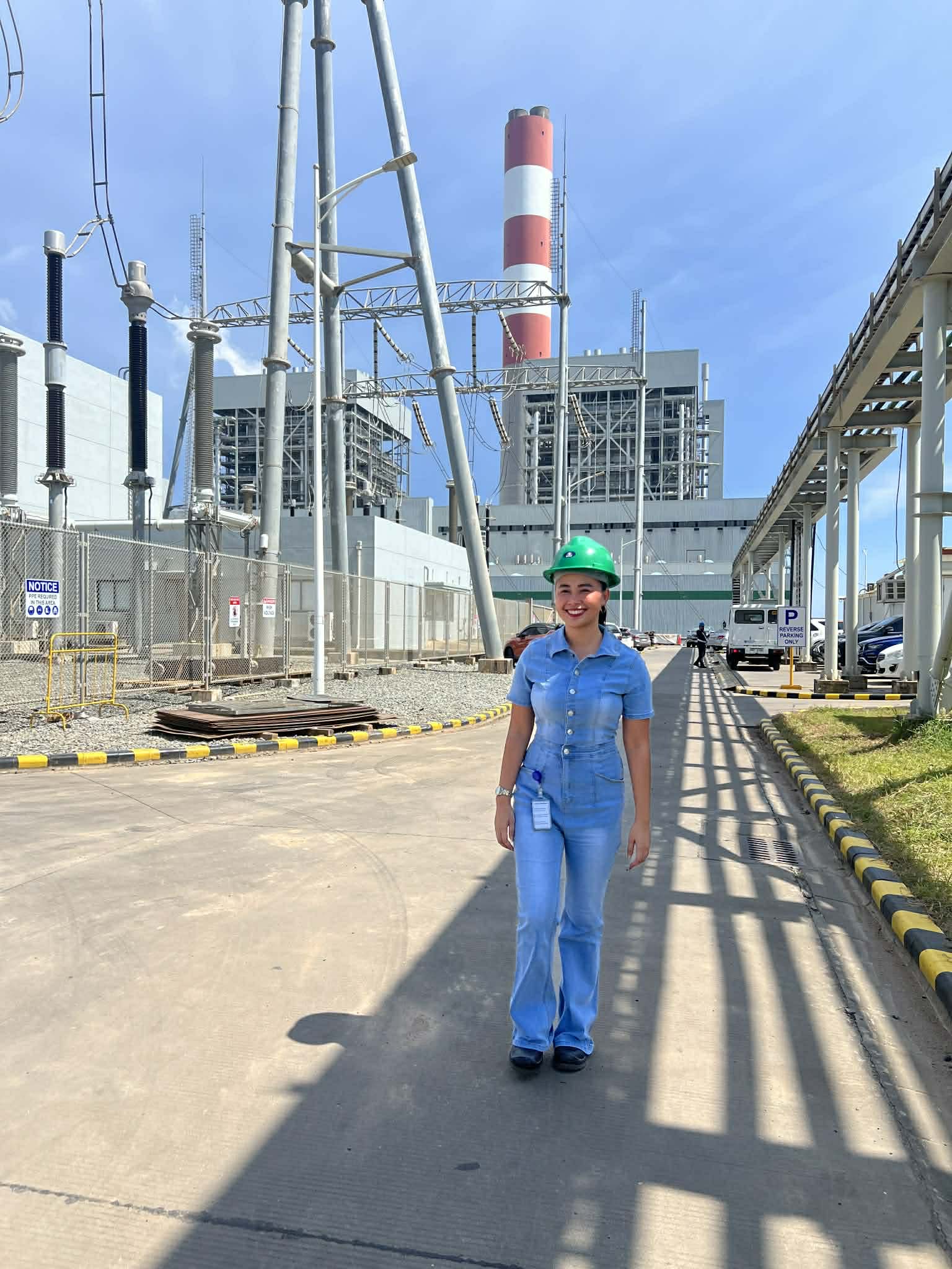 HBR representative at an industrial power facility